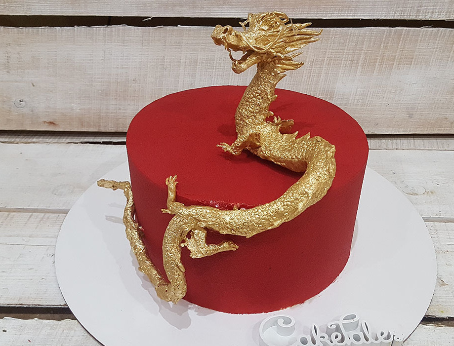 Торт Золотой дракон