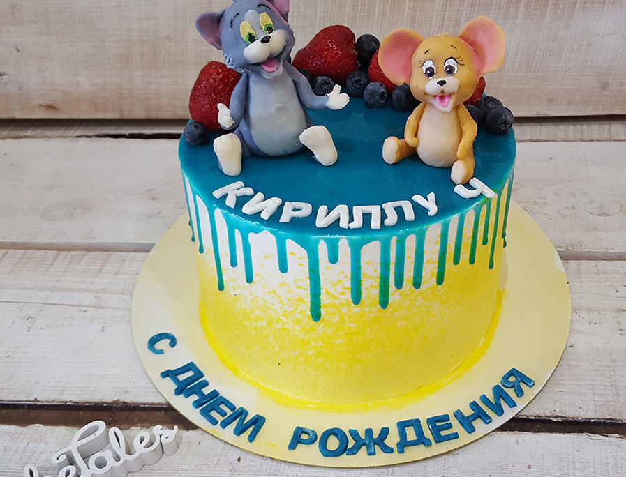 Торт Кот и Мышка для Кирилла